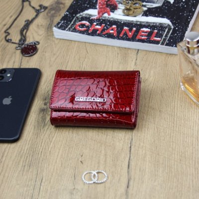 Extravagantní dámská kožená peněženka Retok červená – Zboží Mobilmania