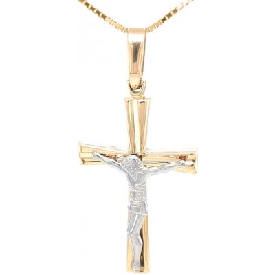 Beny Jewellery Zlatý Kříž s Ježíšem Kristem 7151377