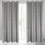 Takoy Sametový závěs LAURA s cínovaným stříbrno-zlatým vzorem ve stylu boho-HF-388502 | 140 x 250 cm – Hledejceny.cz