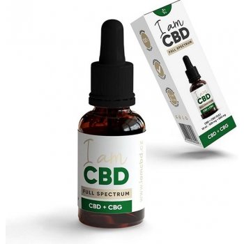 I am CBD Full Spectrum CBD 5 % a CBG 5 % konopný olej 10 ml