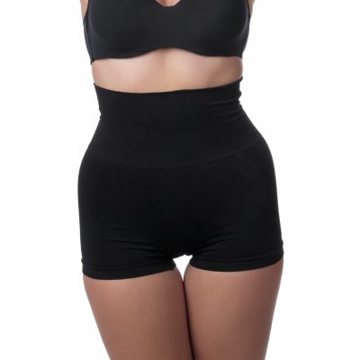 LORANE Kalhotky s nohavičkou a dvojitým pasem Černá – Zboží Dáma