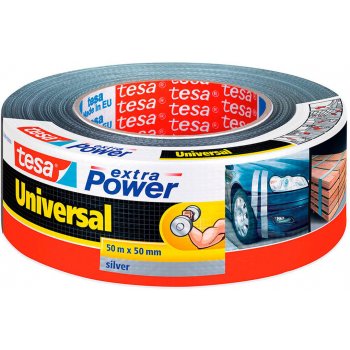 Tesa Extra Power textilní páska 50 m x 50 mm stříbrná