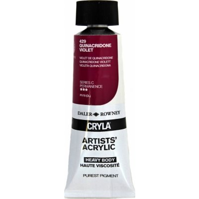 Daler Rowney Cryla Artists akrylová barva quinacridone violet 75 ml – Sleviste.cz