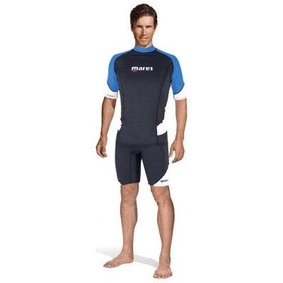 Mares RASH GUARD LOOSE FIT, krátký rukáv - pánské, modrá – Zboží Dáma