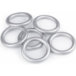 Kroužek dřevěný BAREVNÝ 70mm Barva: Šedá stříbrná – Zboží Mobilmania