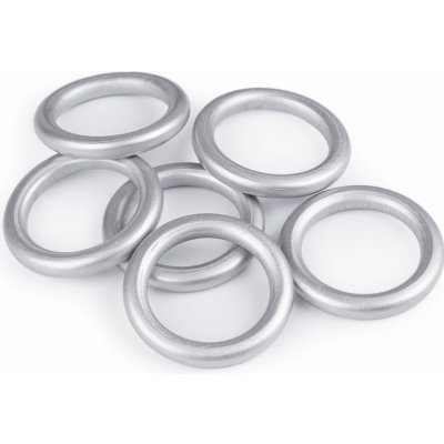 Kroužek dřevěný BAREVNÝ 70mm Barva: Šedá stříbrná – Zboží Mobilmania