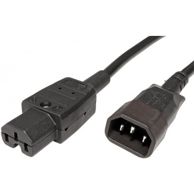 PremiumCord Kabel síťový prodlužovací, IEC320 C14 - C15, 2m kpss2 – Zboží Mobilmania