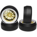 Yeah Racing Spec D LS Wheel Offset +6 White Gold w/Tire 4 ks pro 1/10 Drift – Hledejceny.cz