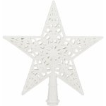 SPRINGOS Hvězda na vánoční stromeček 21cm bílá vánoční ozdoba CA1280-XG – Zboží Dáma