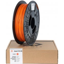 3Dpower Elasti TPU 90A Orange 1,75 mm 0,5 kg