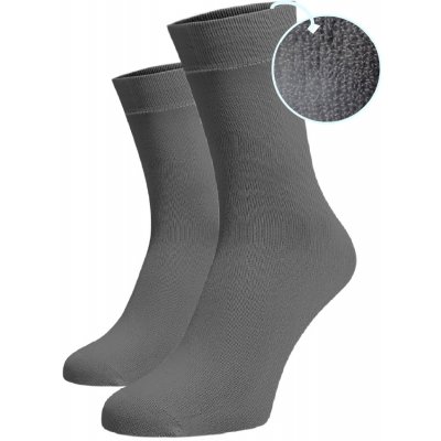 Vysoké teplé ponožky Bavlna Šedé – Zboží Mobilmania