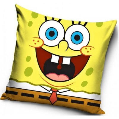 Carbotex Polštář vysmátý Sponge Bob 40x 40 – Zboží Mobilmania