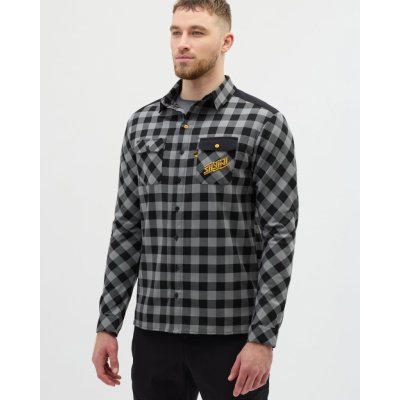 Silvini Farini pánská enduro flanelová košile černá/šedá – Sleviste.cz