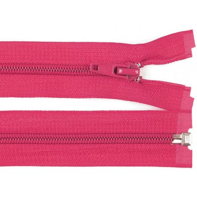 Pro Háčkování Spirálový zip No 5 dělitelný 50 cm malinově růžový – Hledejceny.cz
