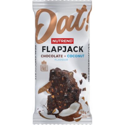 Nutrend Flapjack Tyčinka čokoláda kokos 50 g – Zboží Dáma