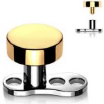 Šperky4U kompletní microdermal piercing placka zlacená MD027-GD – Zboží Dáma