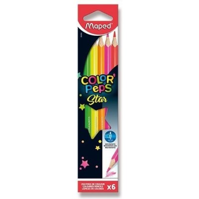 Maped Pastelky Color'Peps Fluo 9832003 6 barev – Zboží Živě