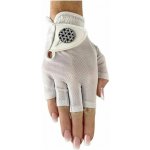 BEST OF GOLF America Womens Golf Glove White Half Finger Levá L – Sleviste.cz