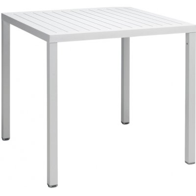 Nardi Bílý plastový zahradní stůl Cube 80 x 80 cm – Hledejceny.cz