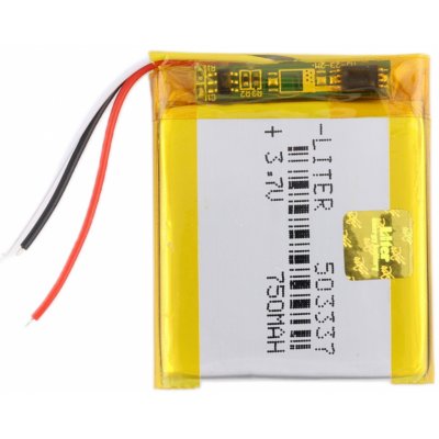 Li-Pol baterie 750mAh, 3.7V, 503337, 3 vodiče – Zboží Živě