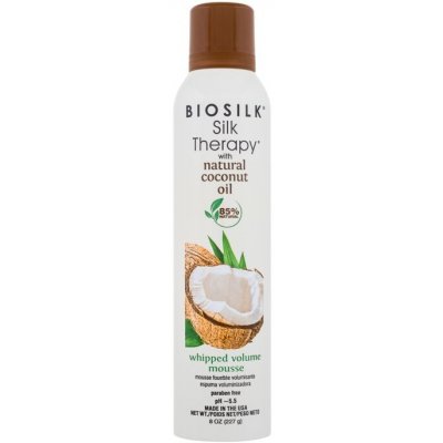 BioSilk Organic Coconut Oil Silk Therapy with Oil Whipped Volume Mousse 237 ml