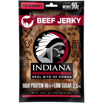 Indiana Beef Jerky Hot & Sweet 90 g