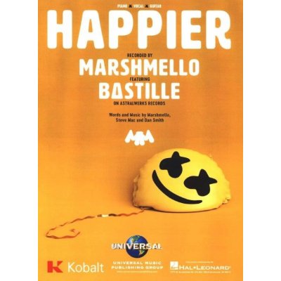 Marshmello %26amp; Bastille: Happier noty klavír zpěv akordy