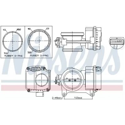 Hrdlo škrticí klapky NISSENS 955096 – Zbozi.Blesk.cz