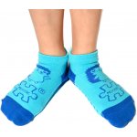 MUFFIK bavlněné ponožky protiskluzové modré – Sleviste.cz