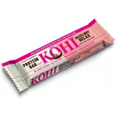 SUPERIONHERBS KOHI adaptogenní protein tyčinka Hazelnut 50 g – Hledejceny.cz