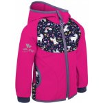 Unuo softshellová bunda tmavě růžová jednorožci – Zboží Dáma