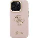 Guess Grained 4G Logo kryt s výklopným stojánkem pro iPhone 15 Pro Max - růžový 57983125131 – Zboží Mobilmania