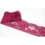 Silonová krajka - vínovo růžová - šířka 7 cm – Hledejceny.cz