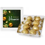 Selllot Pralinky v plastové krabičce Veselé Vánoce zlatá 112 g – Sleviste.cz
