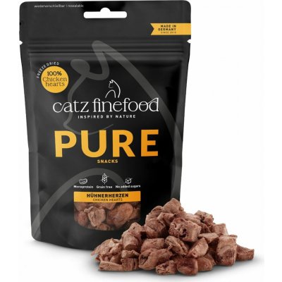 Catz finefood Purrrrly N° 103 mrazem sušená kuřecí srdíčka 35 g – Zboží Mobilmania