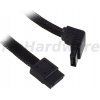 PC kabel SilverStone SST-CP08 SATA III kabel, lomený, 50cm, černý, oplétaný