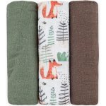 Petite&Mars Sada plen bambusová mušelínová Moussy Forest Fox 68 x 68 cm 3 ks – Sleviste.cz
