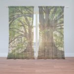 Sablio Záclony Stromy: 2ks 150x250cm – Hledejceny.cz