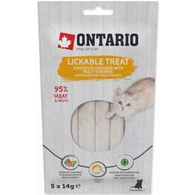 Ontario kuřecí krém s multivitamíny 5 x 14 g – Sleviste.cz