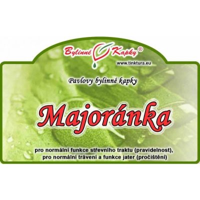 Bylinné kapky Majoránka tinktura 50 ml – Hledejceny.cz