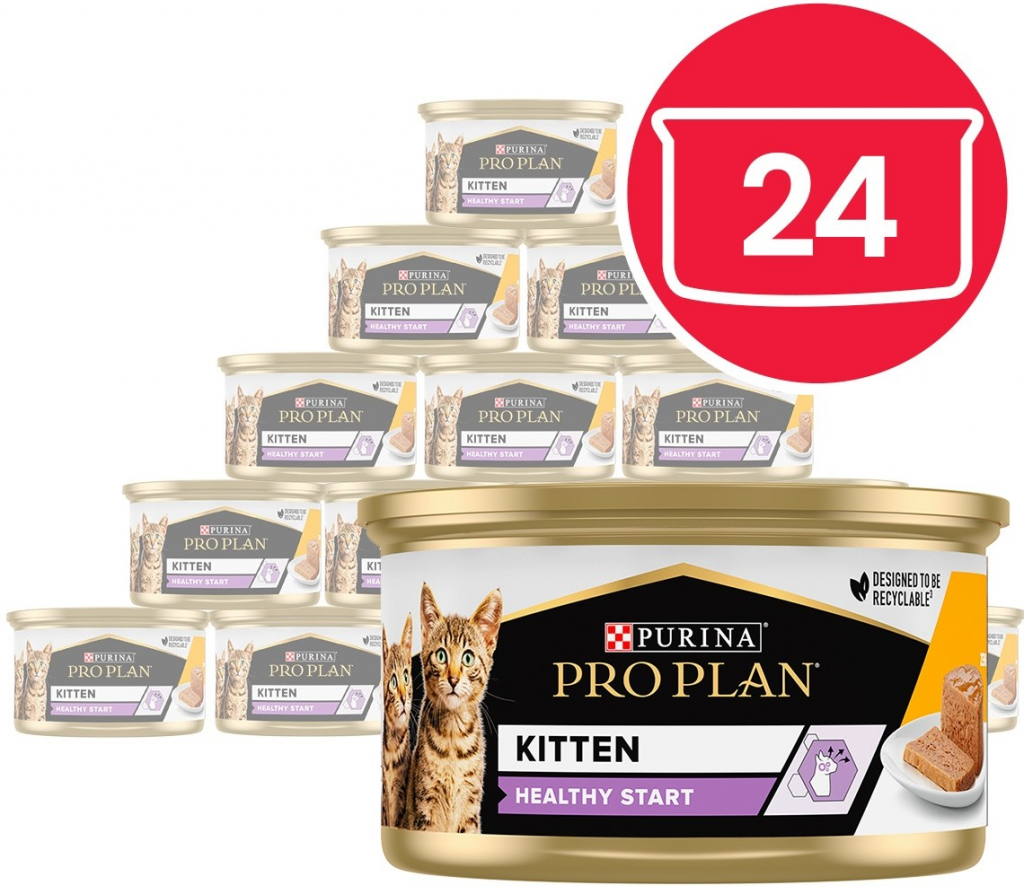 Pro Plan Baby Kitten Healthy Start kuře 24 x 85 g