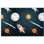 Procos Plastový ubrus Rocket Space 120x180 cm – Zboží Dáma