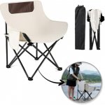 Textilomanie Skládací kempingová židle TRAIL, krémová – Zboží Dáma