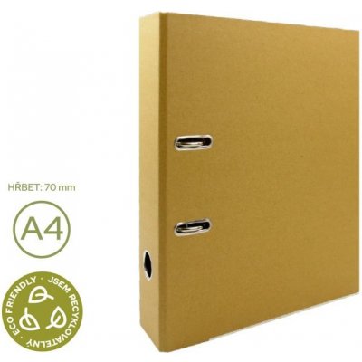 LUMA Pákový pořadač ECO A4 7 cm kraft – Zboží Živě