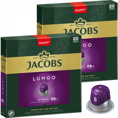 Jacobs Lungo Intenso inenzita 8 kapsle pro Nespresso 40 ks – Zboží Dáma