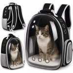 Purlov Batoh pro přepravu zvířat polyester průhledný plexisklo 41 x 35 x 24 cm – Hledejceny.cz