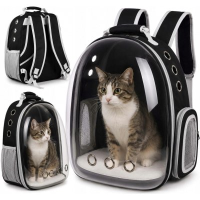 Purlov Batoh pro přepravu zvířat polyester průhledný plexisklo 41 x 35 x 24 cm – Hledejceny.cz