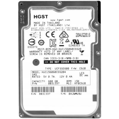 HGST 600 GB 2,5" SAS, HUC156060CSS204