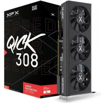 XFX Radeon RX 7600 SPEEDSTER QICK 308 Black Edition 8GB GDDR6 RX-76PQICKBY