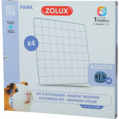 Zolux Neopark komponenty do klece morče 4 panely mřížka – Zboží Dáma